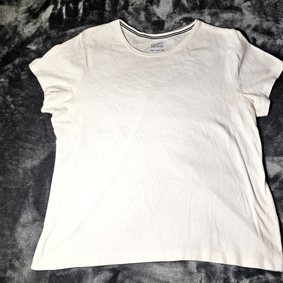 Croft & Barrow The Classic Tee L | White 100% Cotton Casual Essential T-Shirt - Picture 1 of 5
